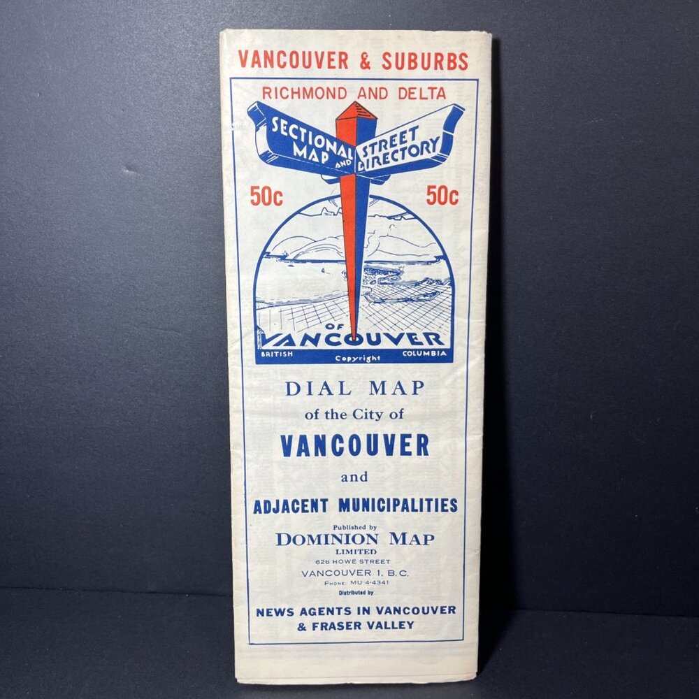 VTG Dominion Maps Dail Map Of The City Of Vancouver And Adjacent Municipalities